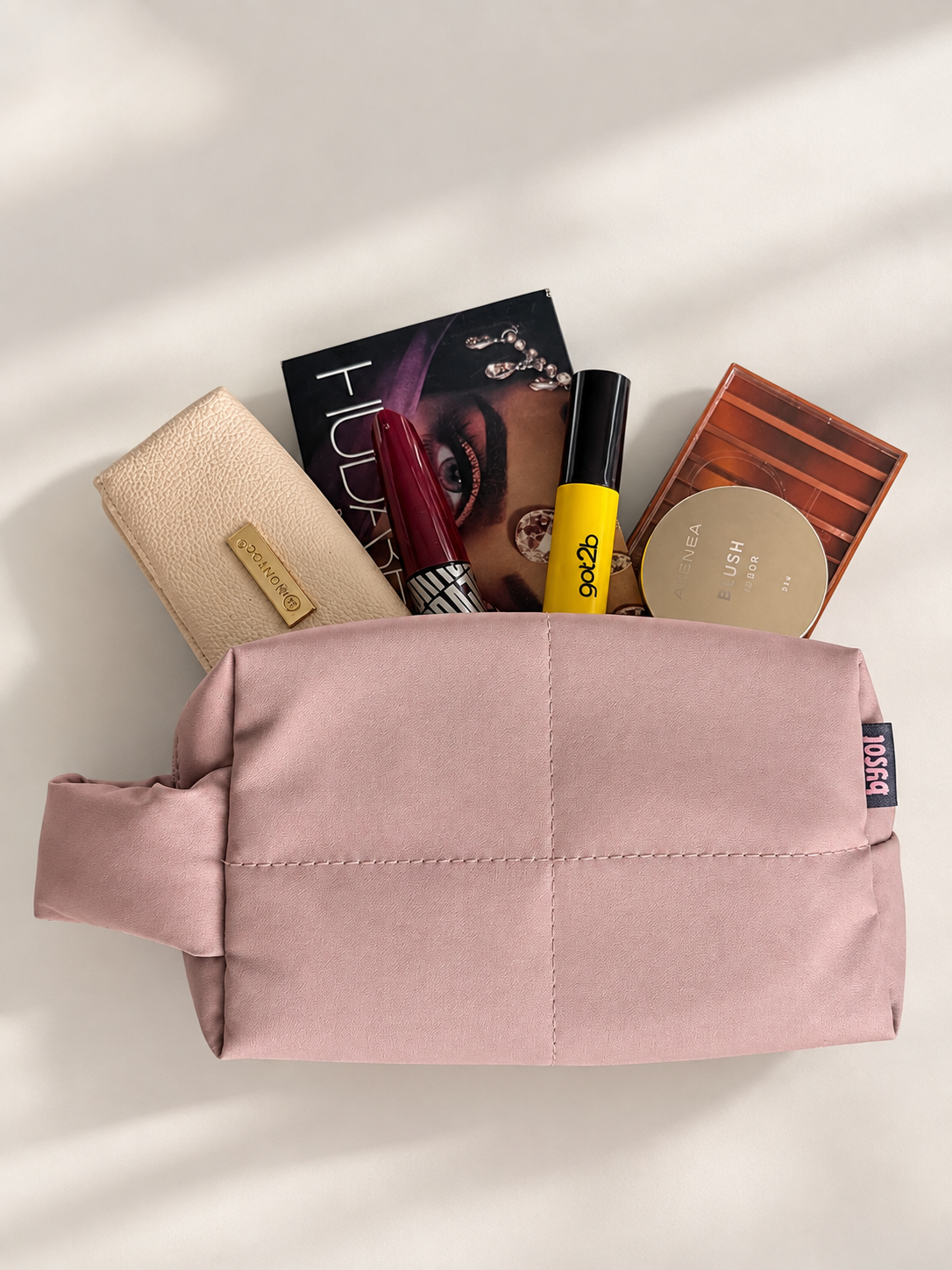 Go Bag cuerina rosa