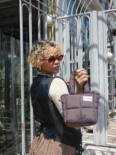 Mini bag nylon cafe