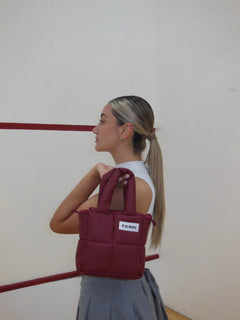 Mini Bag Cuerina Rojo