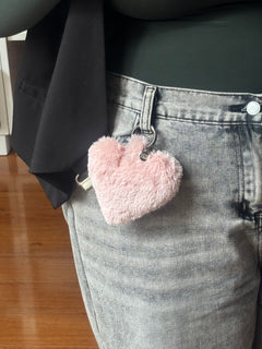 Corazón Peluche Rosa