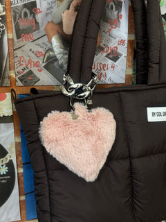 Corazón Peluche Rosa