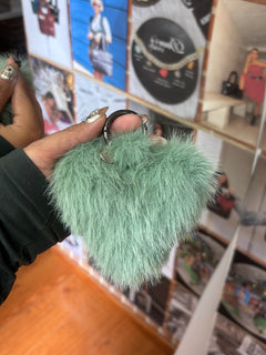 Corazón Peluche Verde