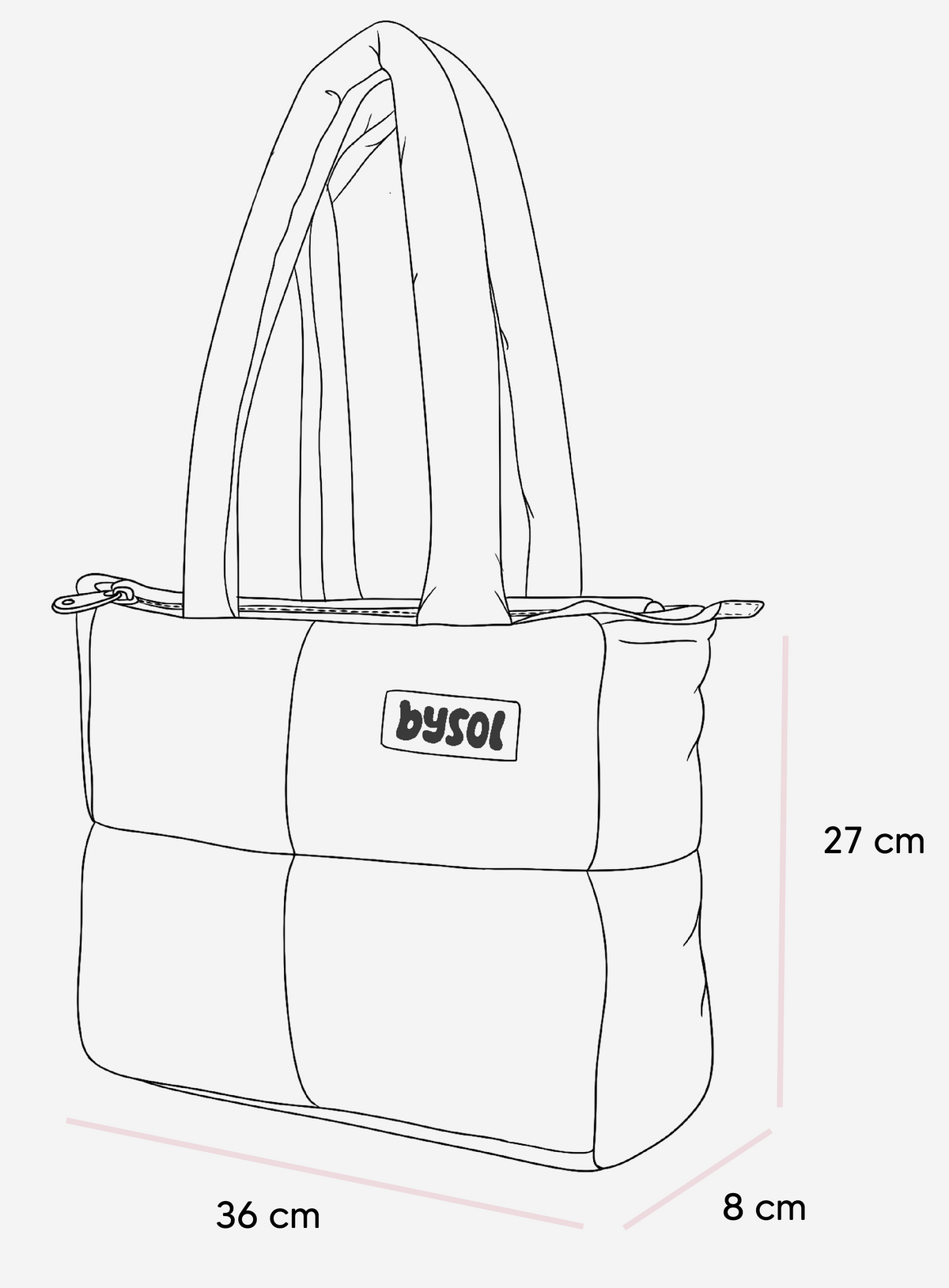 Midi Bag Nylon Cafe - especificaciones
